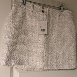 Generation Love Ivory Textured Mini Skirt
